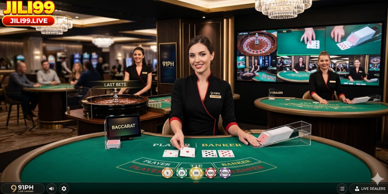 91PH Live Casino is an online gaming platform