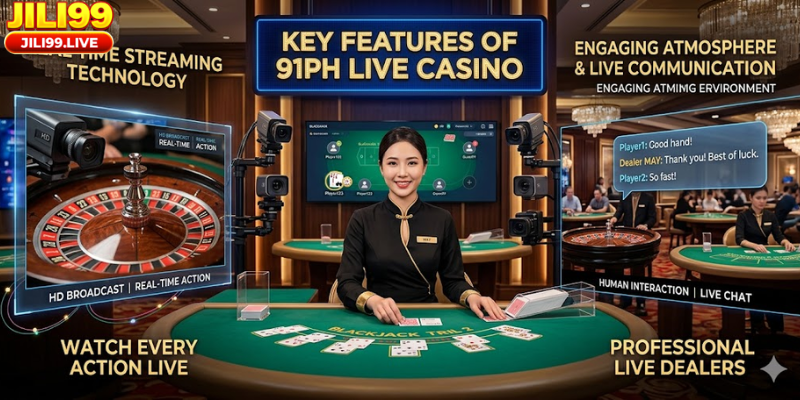 Key Features of 91PH Live Casino